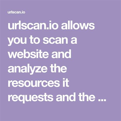 scanurl io|URL and website scanner .
